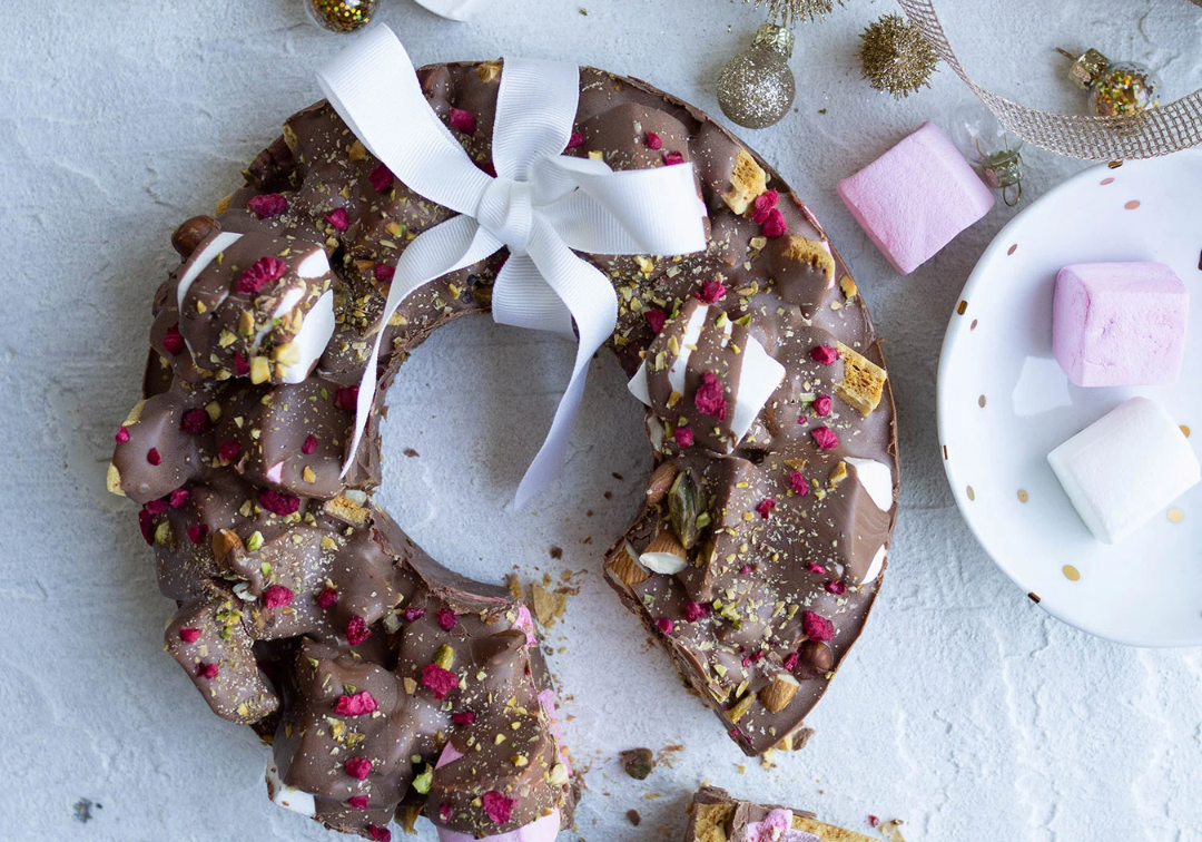 Delight Your Taste Buds with This Irresistible Rocky Road Wreath