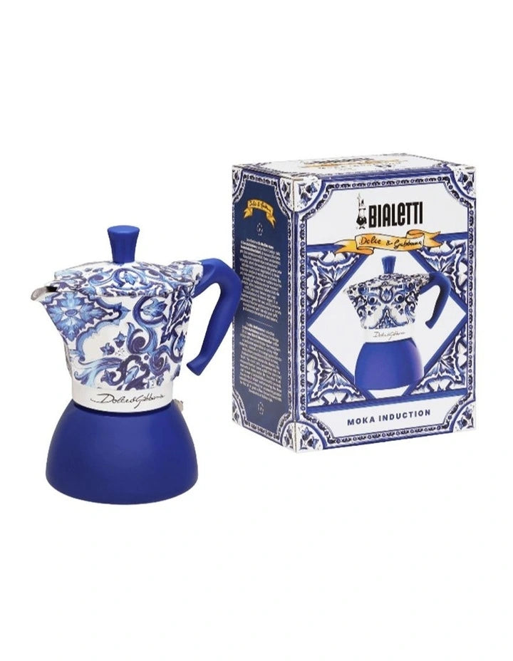 Bialetti Moka Induction 6 Cup Dolce&Gabbana Mediterranean Blue