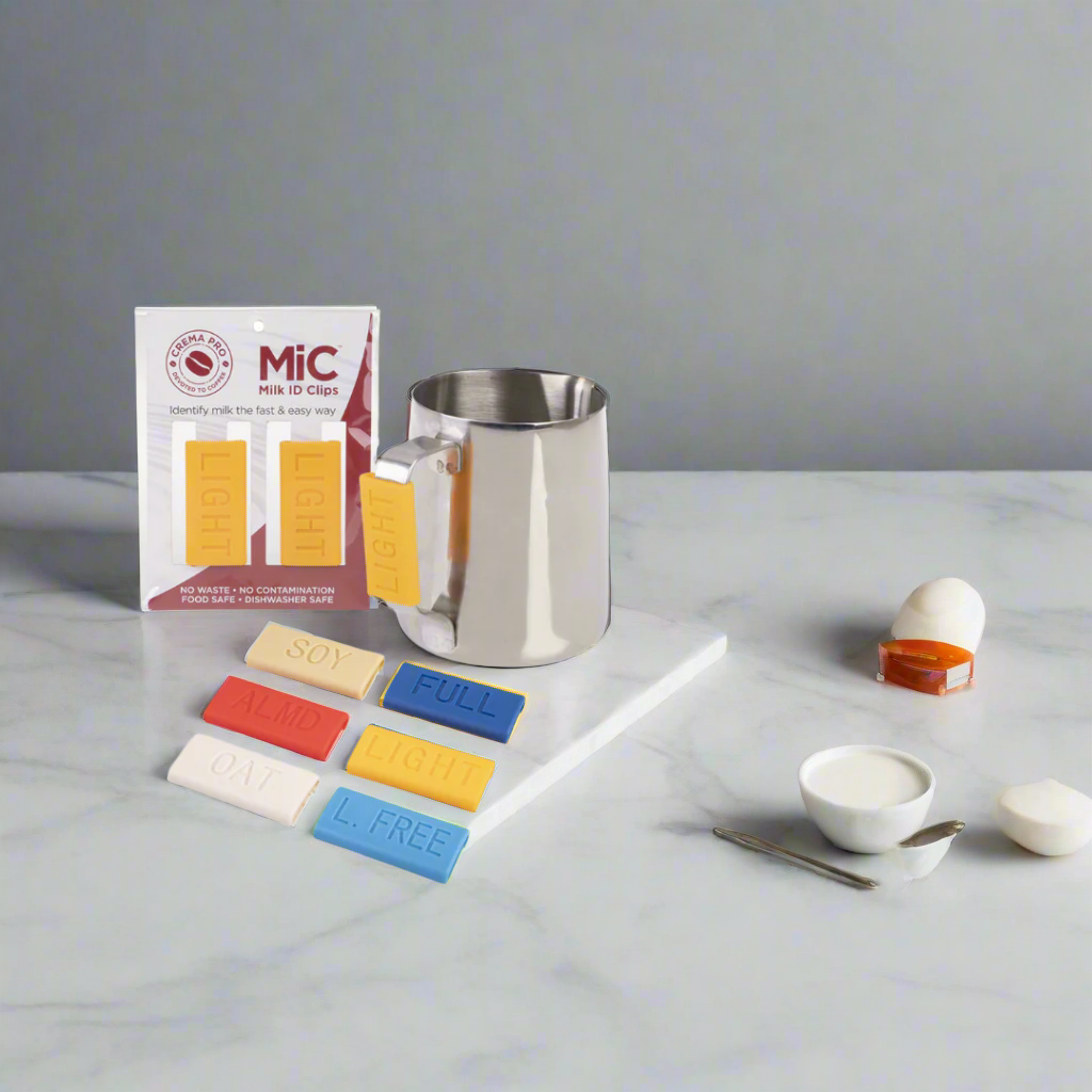 Crema Pro Milk Jug ID Clips - Set of 6
